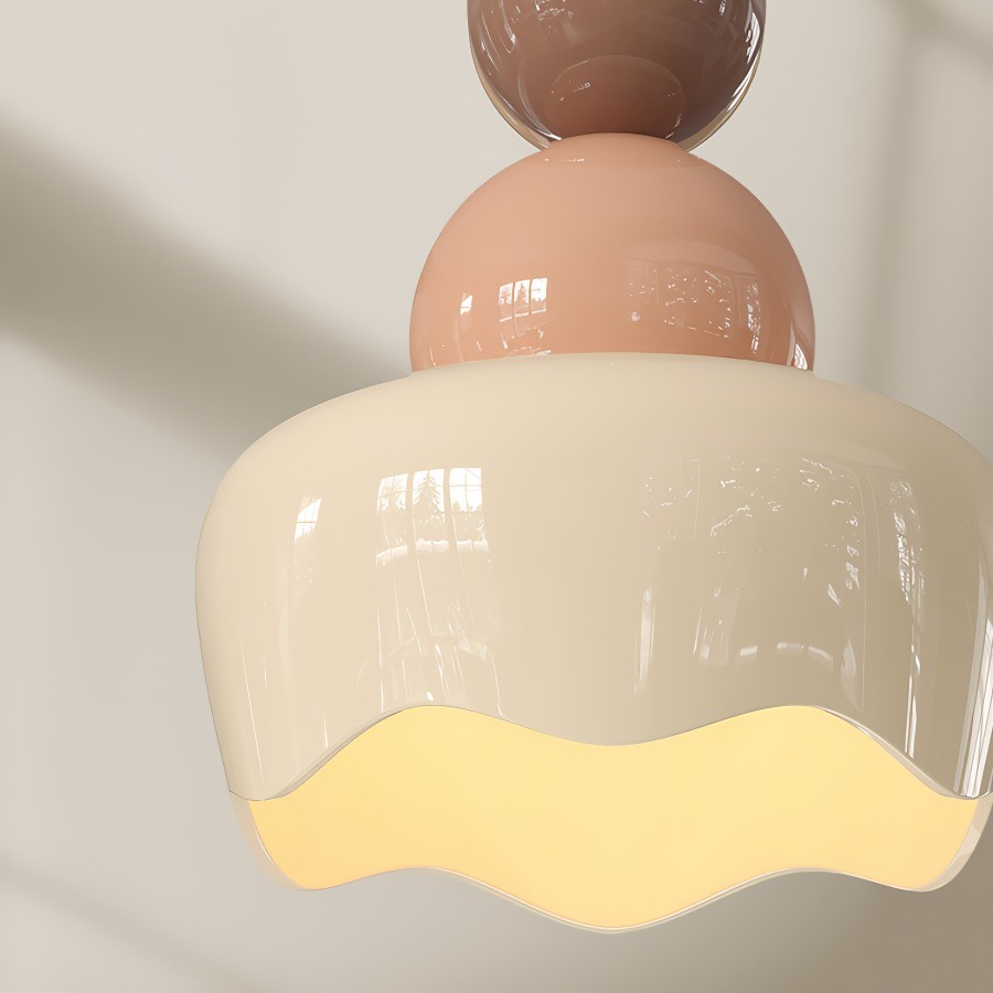 Cream Sunny Rain Doll Resin Pendant Light KL126