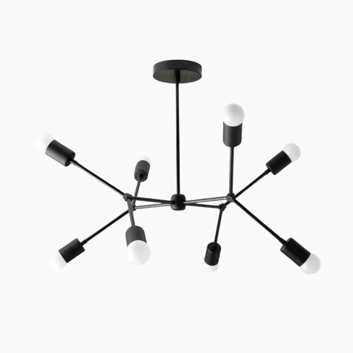 Mobilux Line Modern Geometric Chandelier - Brass Ceiling Light Fixture KL1410