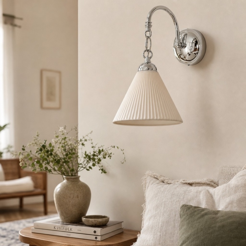 Cazelle French Style Floral Wall Lamp - Artistic Retro Sconce for Background Lighting A65