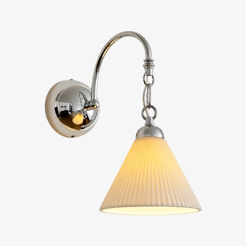 Cazelle French Style Floral Wall Lamp - Artistic Retro Sconce for Background Lighting A65