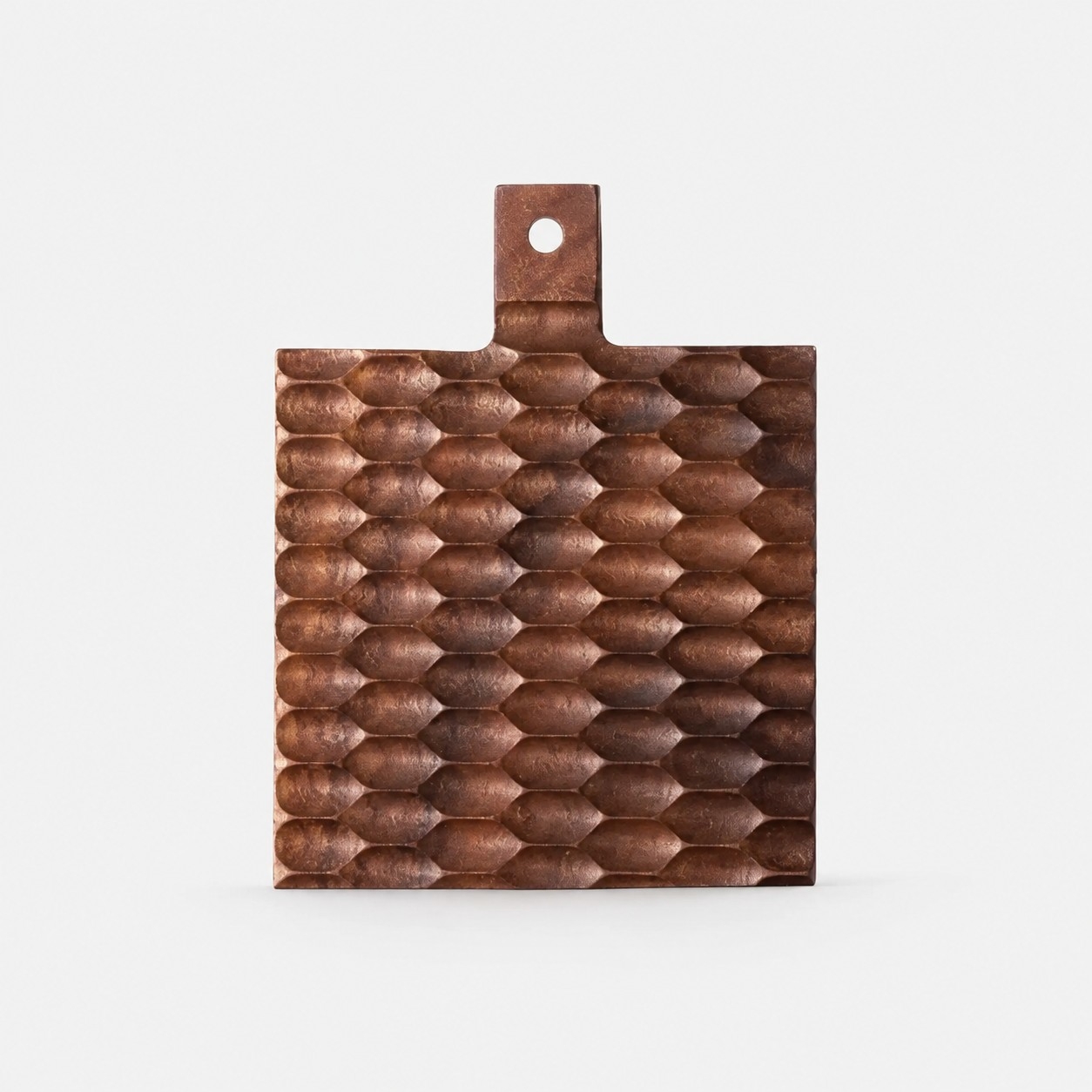 Double-Sided Solid Wood Cutting Board with Textured Serving Surface