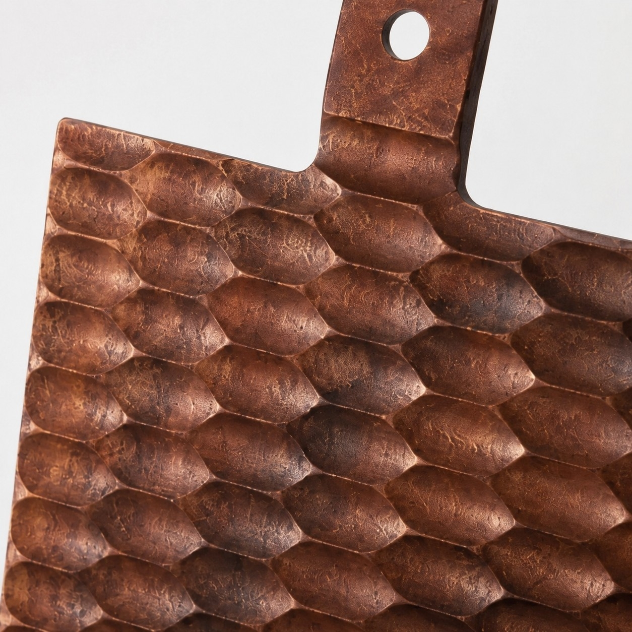 Double-Sided Solid Wood Cutting Board with Textured Serving Surface