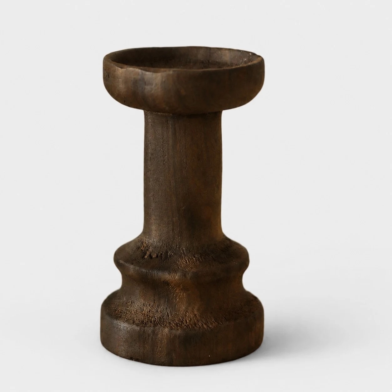 Wabi-Sabi Solid Wood Candle Holders