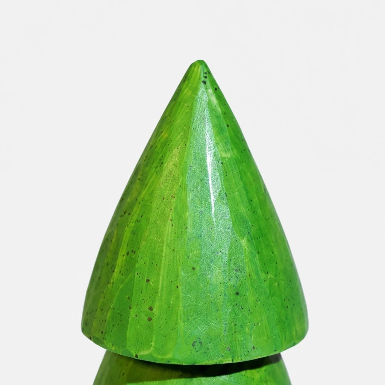 Carved Wooden Pine Tree Tabletop Ornament