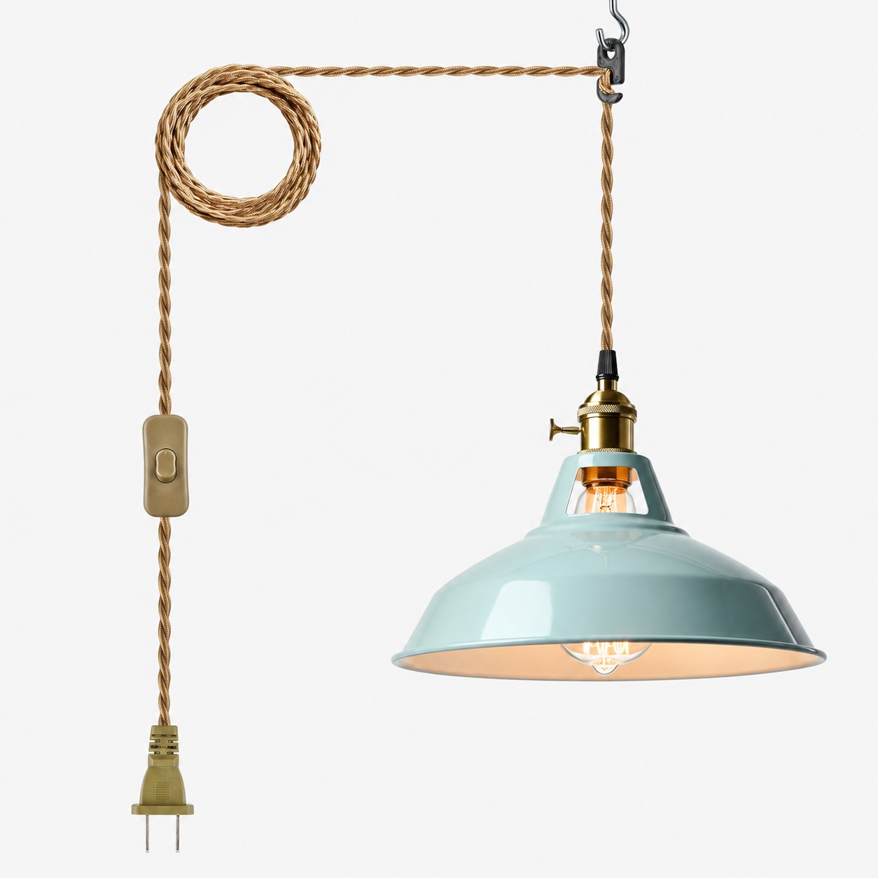 Sea blue barn shade