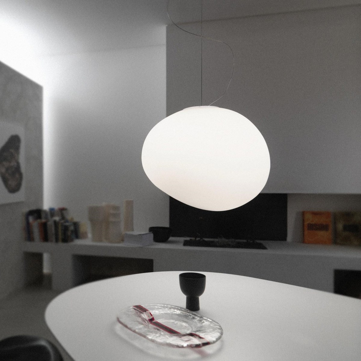 Slanke kabel en metalen ring