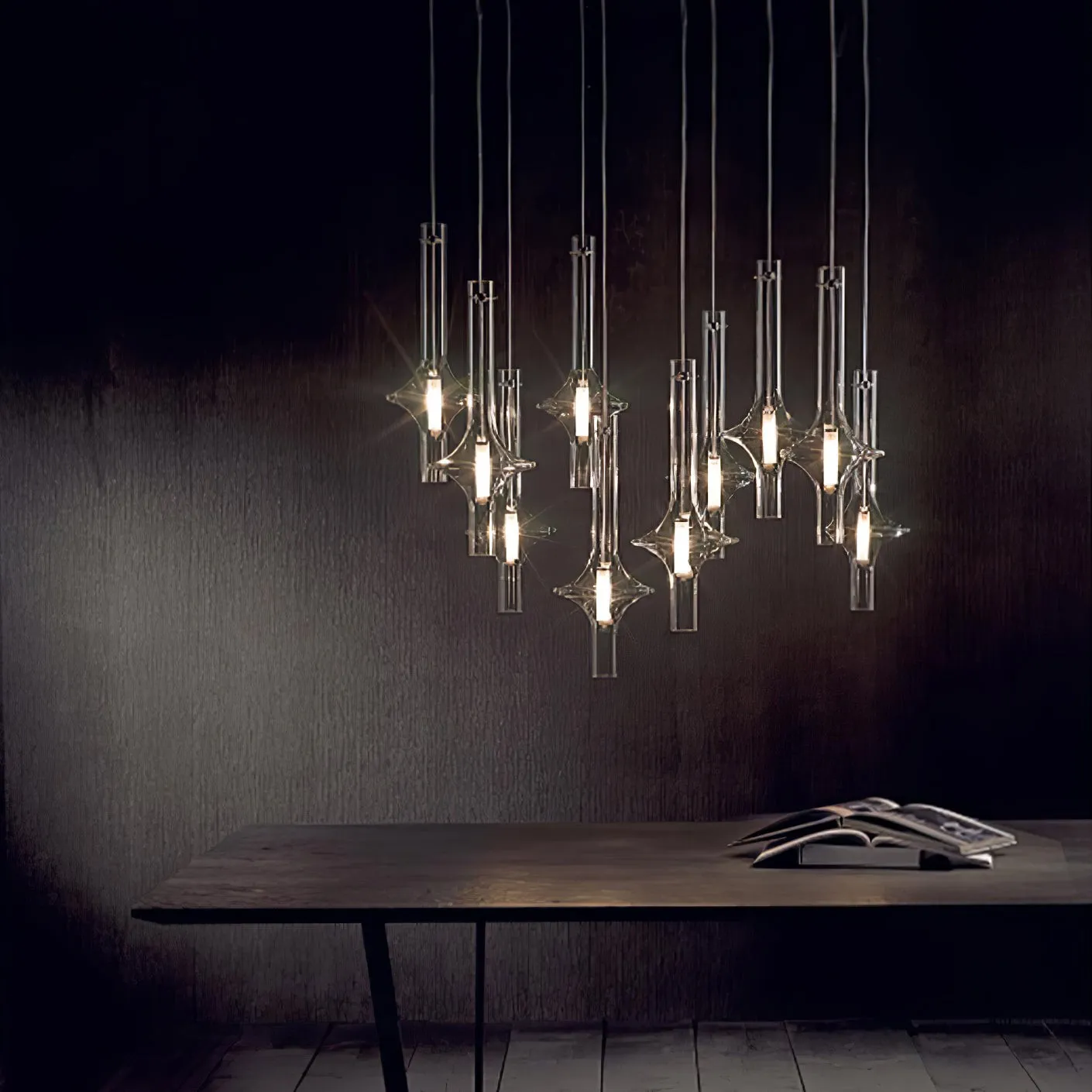 Modern Creative Glass Tube Pendant Lamp KL762