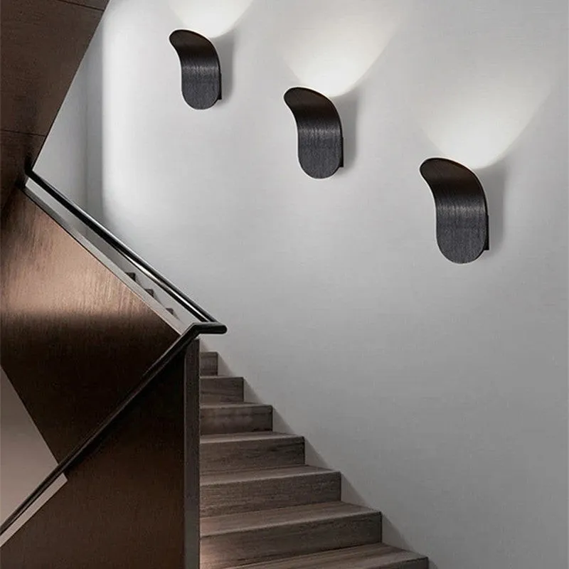 Contemporary Scandinavian Aluminum Arch LED Wall Sconce Lamp KL319