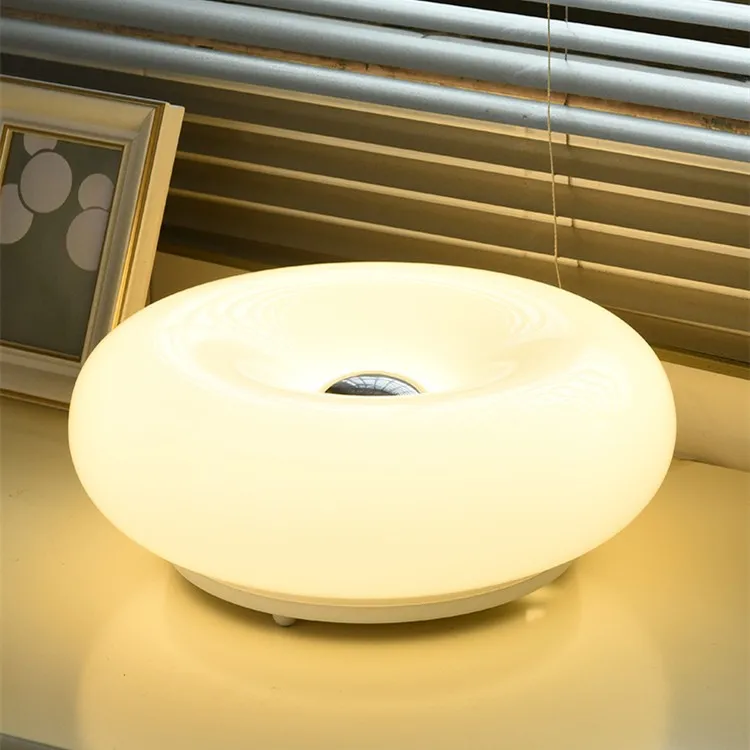 Bauhaus Inspired Round Table Lamp - Donut Glass Wall Light for Home Styling KL25