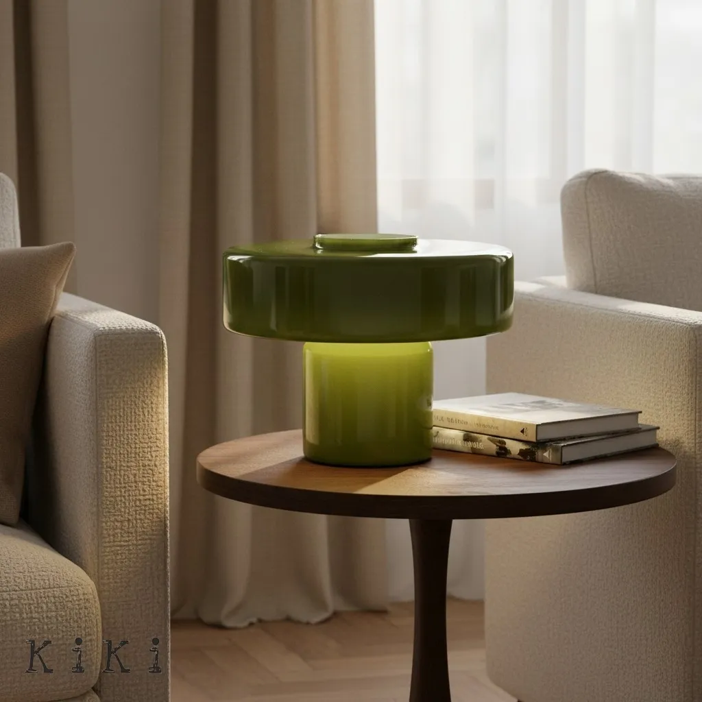 Minimalist Colorful Glass Table Lamp - Modern Style Lamp for Bedside KL2323