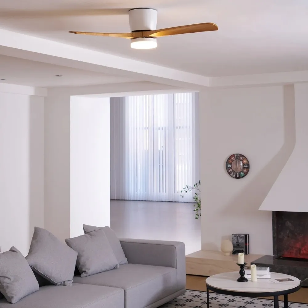 Modern Quiet Wooden Ceiling Fan Light KL930