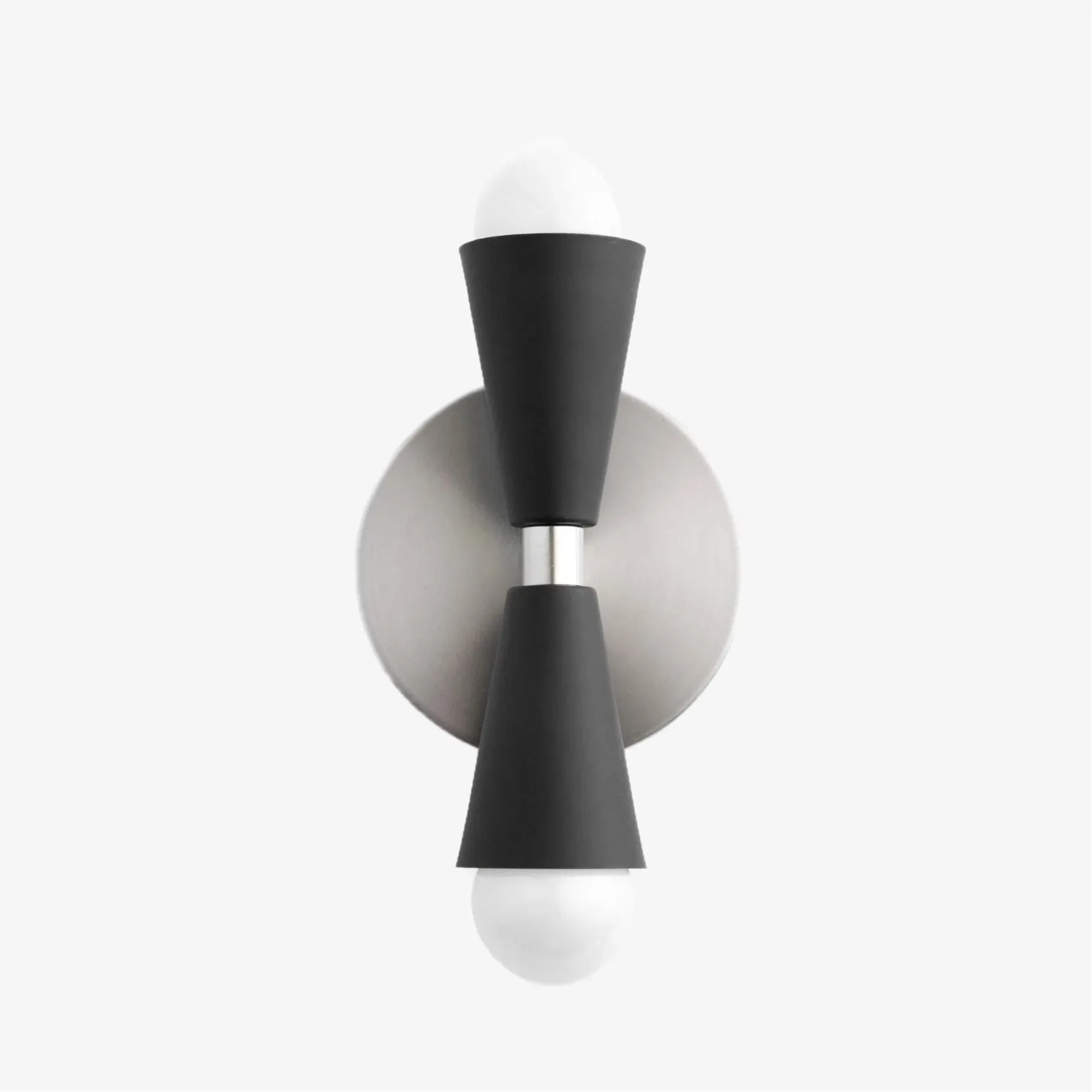 Pyralis Dual Lights Streamlined Metal Wall Lamp - Contemporary Light for Bedroom or Hallway KL1457