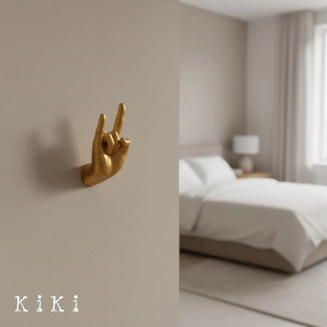 Kickra Artistic Hand Form Wall Decor - Modern Industrial Style Decor for Interior Spaces KL2347