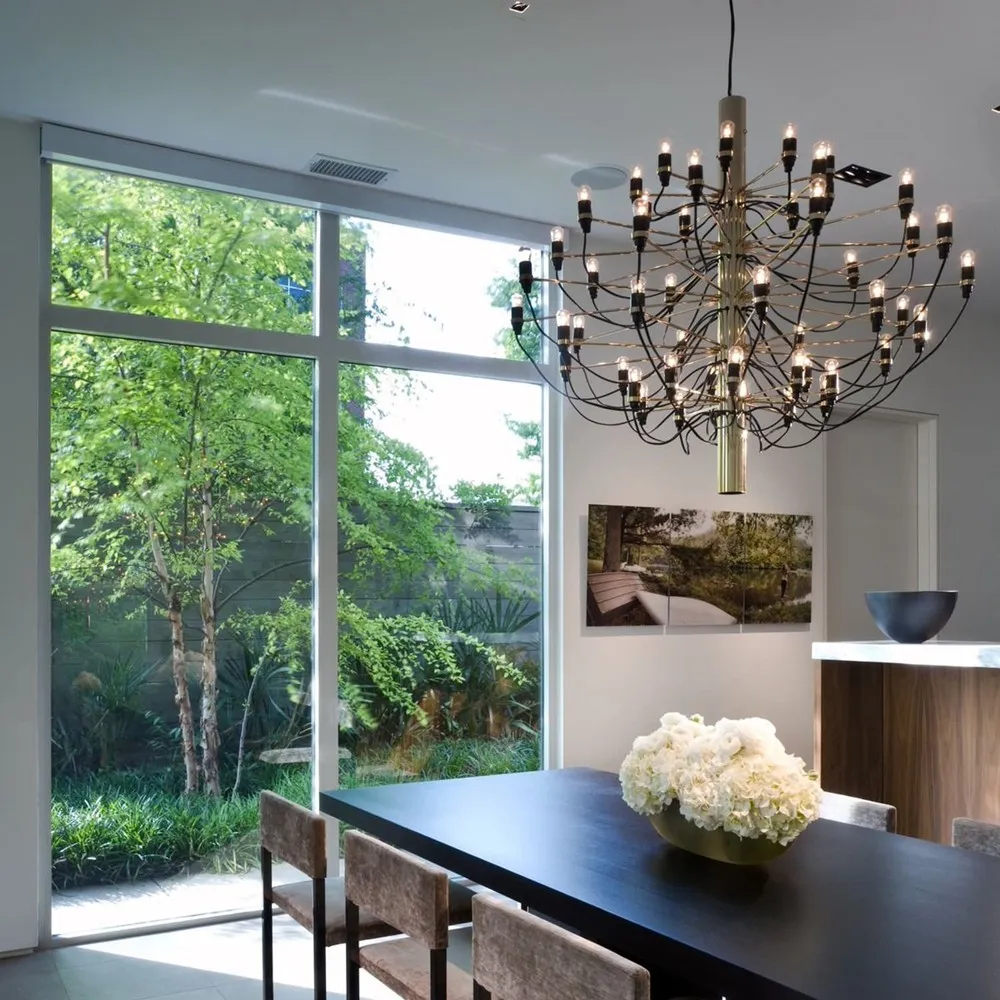 2097 Suspension Lamp - Sleek Multi-Head Chandelier For High Ceilings and Large Spaces