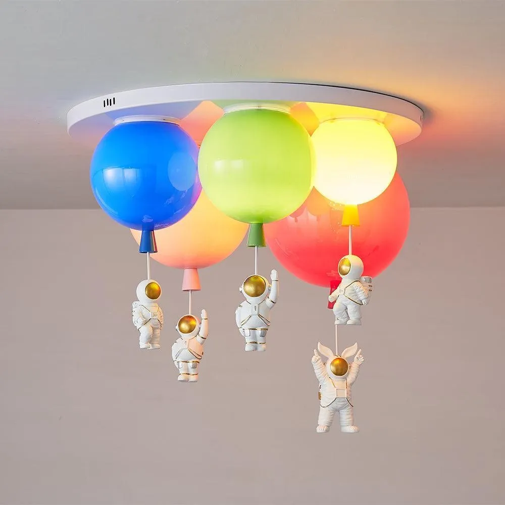 Astronaut Glossy Balloon Ceiling Lamp KL231