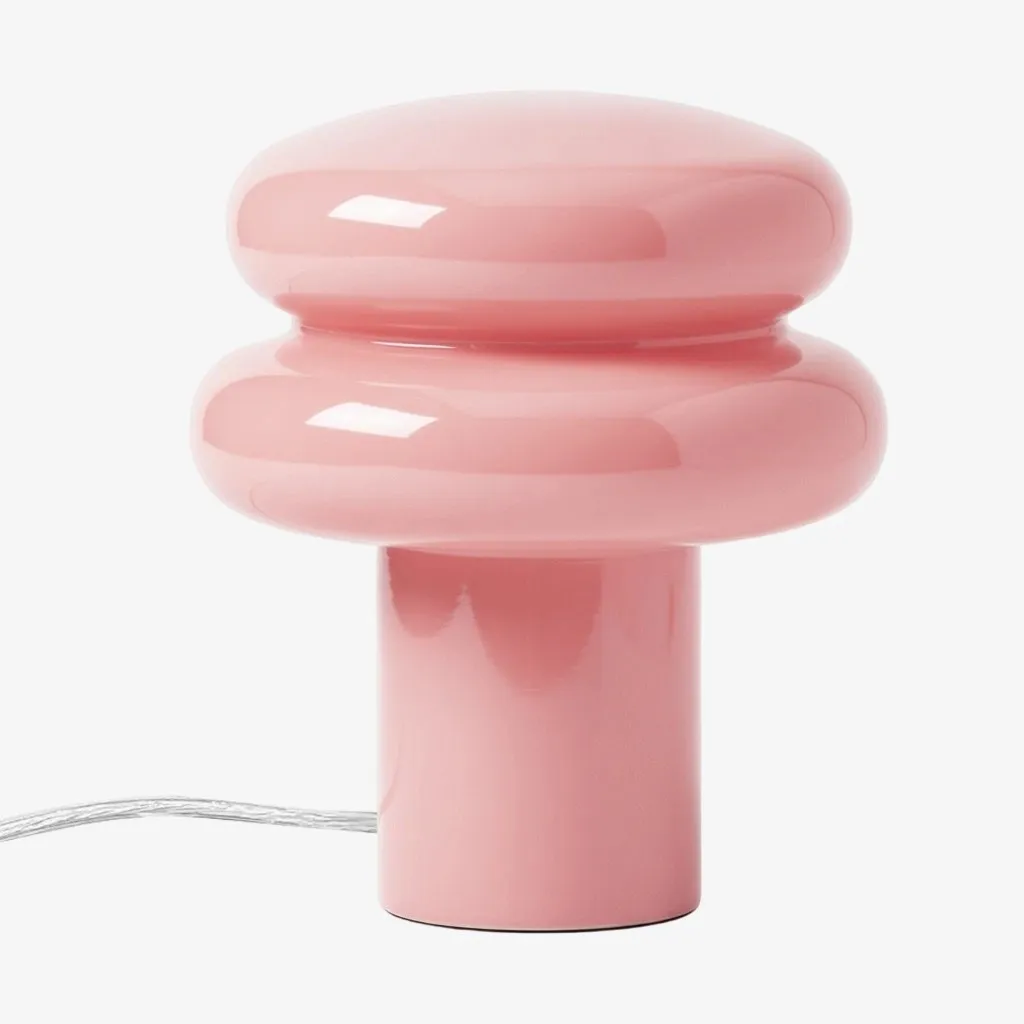 Orra Mushroom Glass Table Lamp - Gentle Colorful Table Light for Relaxing Ambience KL1563