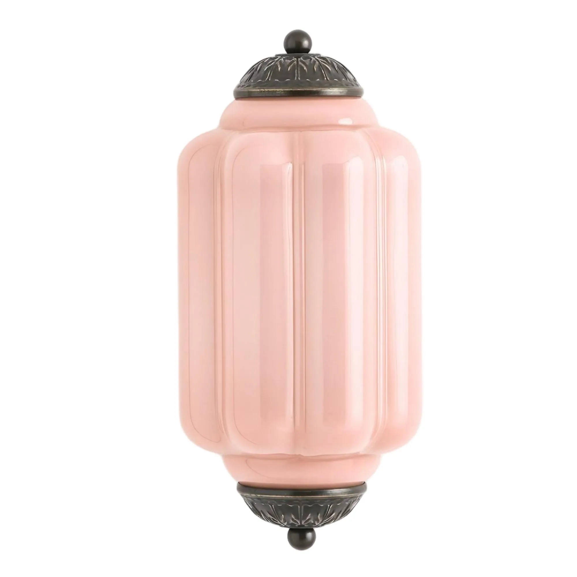 Eloise Long Pumpkin Retro Glass Recessed Wall Lamp KL857