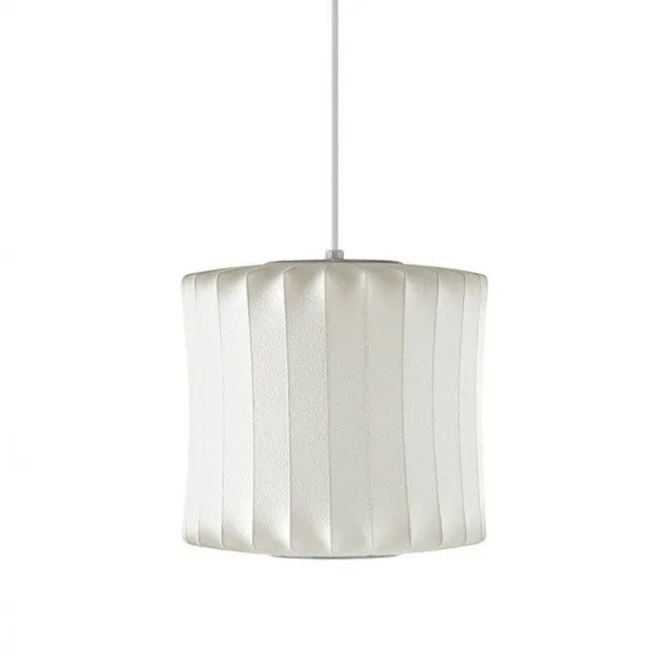Nelson Bubble White Pendant Light - Modern Minimalist Pendant Light for Living Room