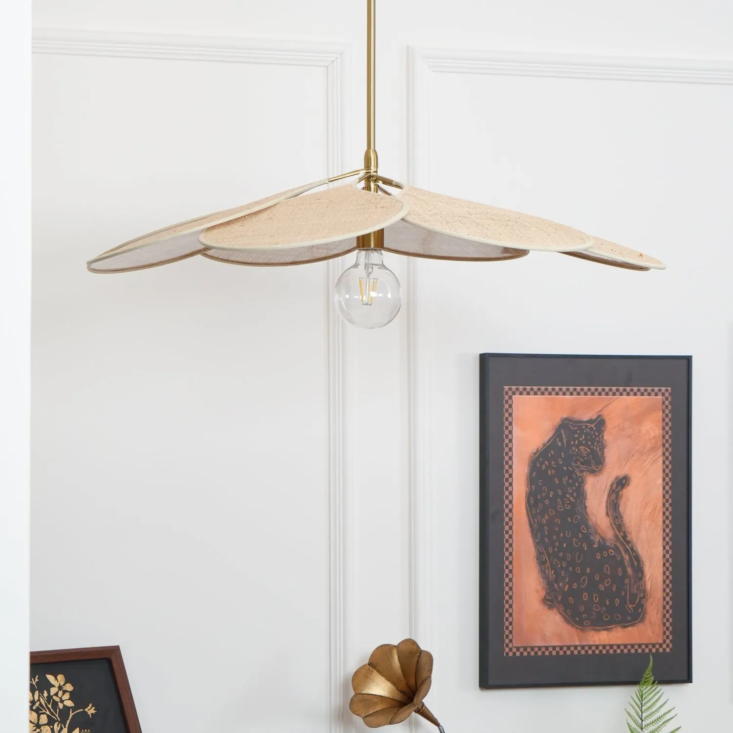 Petals Bloom Rattan Pendant Lamp KL574