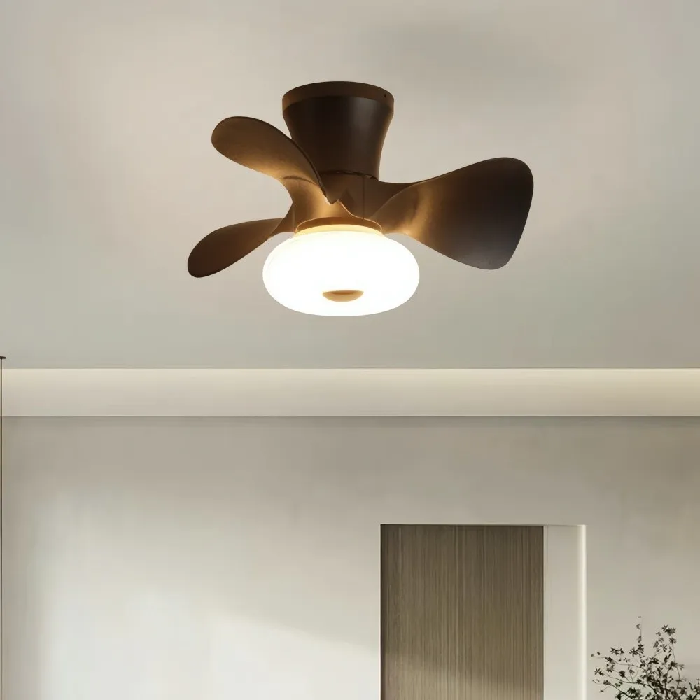 Cream Style Ultra Quiet Led Ceiling Fan For Bedroom KL948