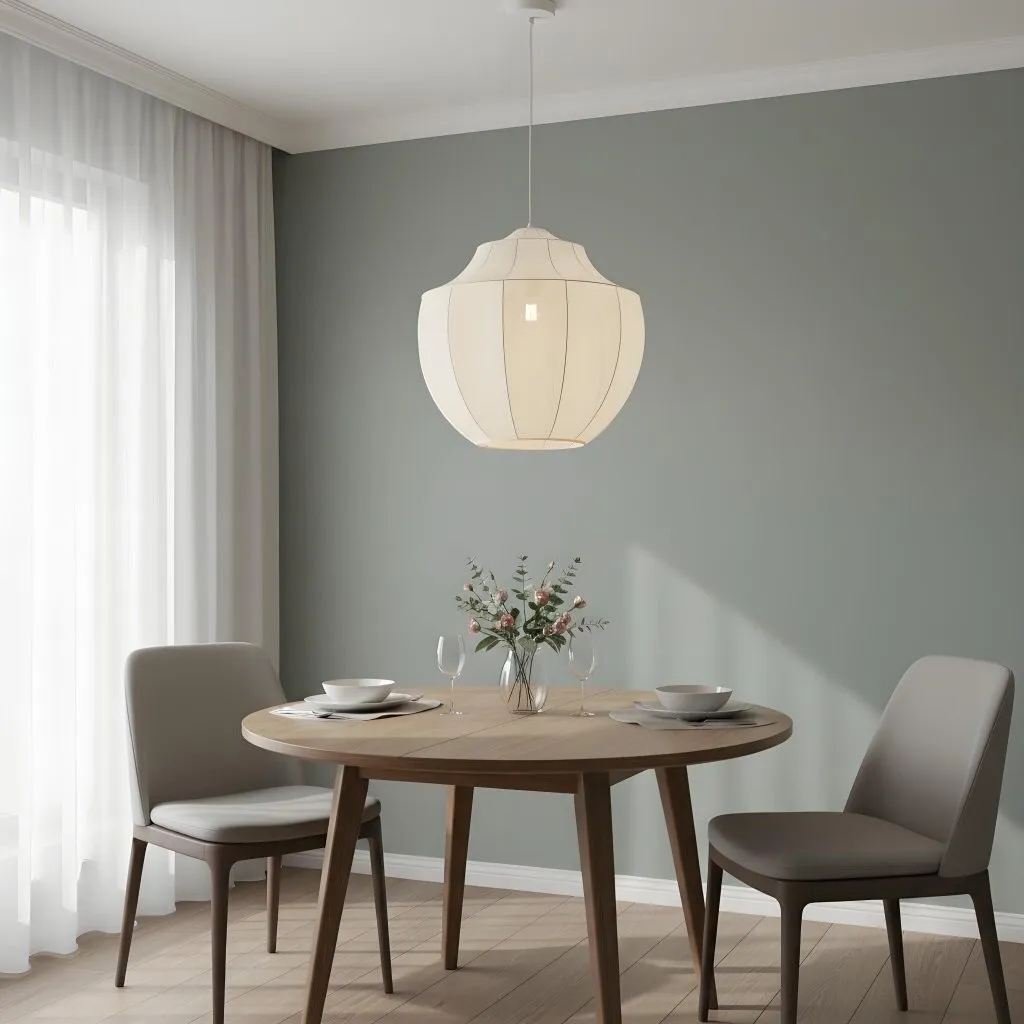 Lumifil Modern Mesh Pendant Light - Hanging Fabric Lghts are Suitable for Dining Rooms or Kitchen Islands KL1736