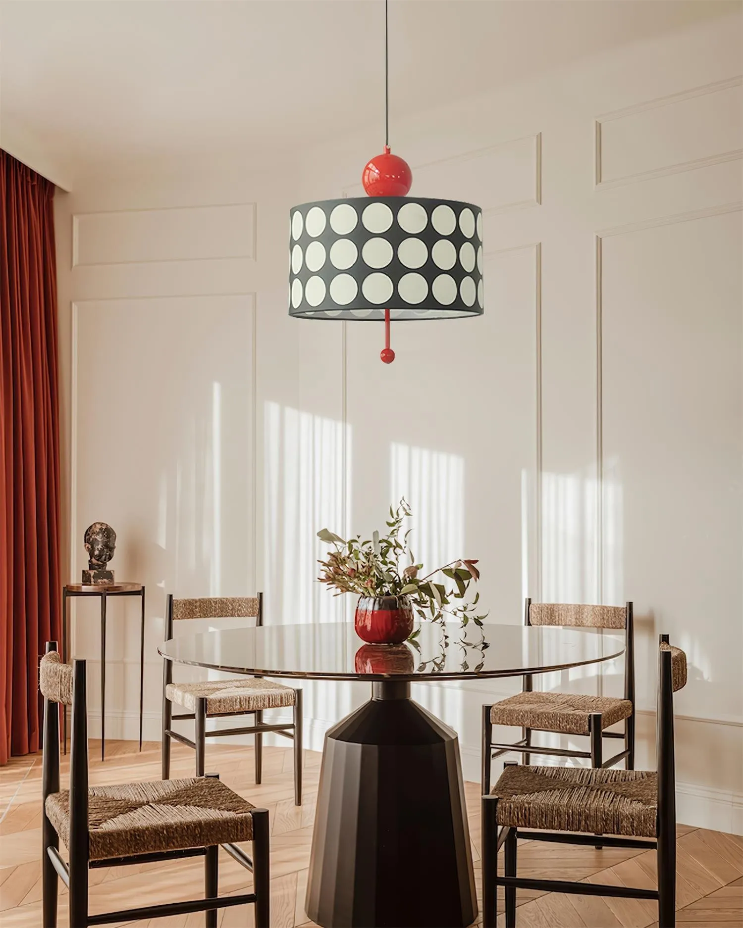 Graphic Checkered Pendant Light - Retro Chic Style for Dining Room and Kitchen Island KL341
