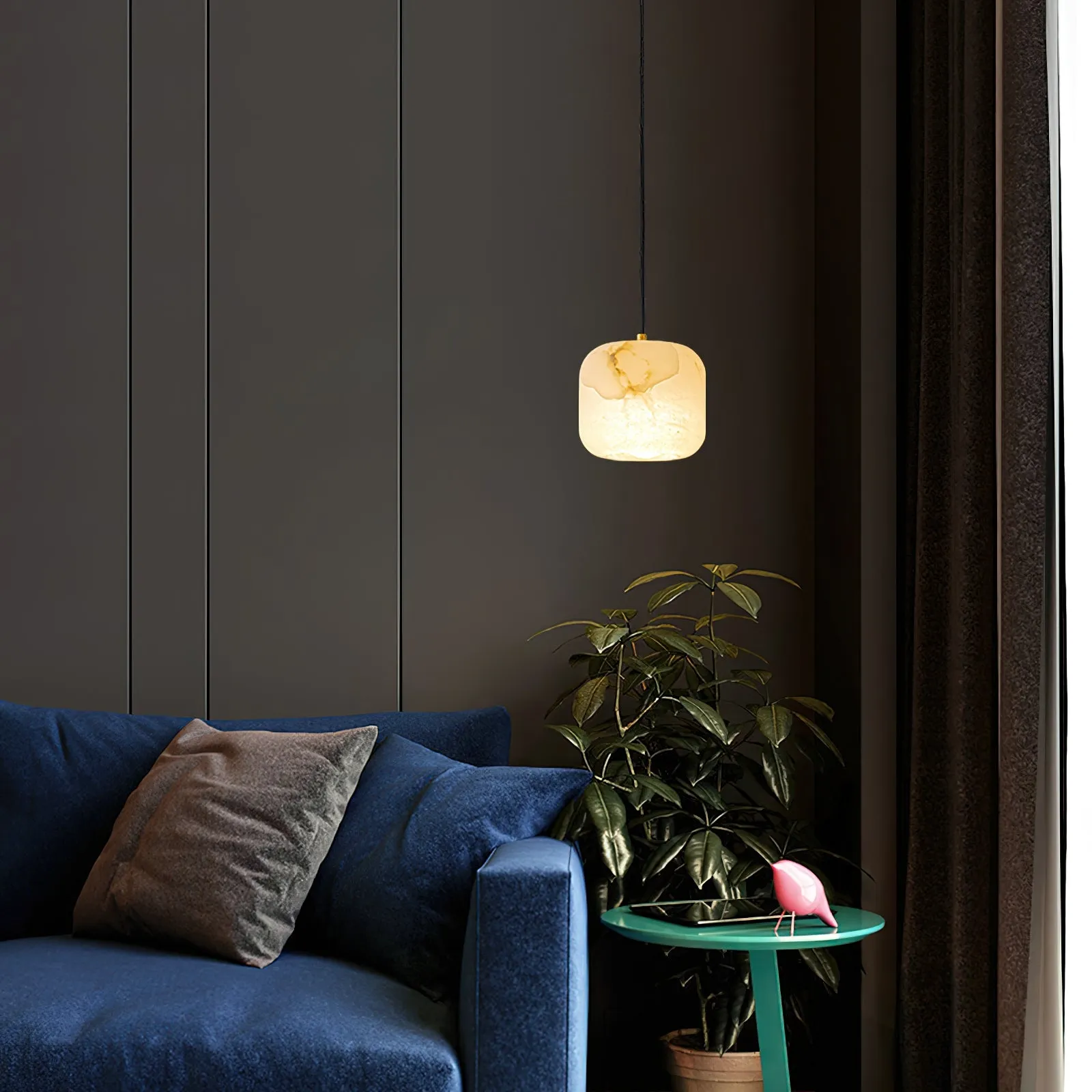 Alabaster Bedside Pendant Light D423