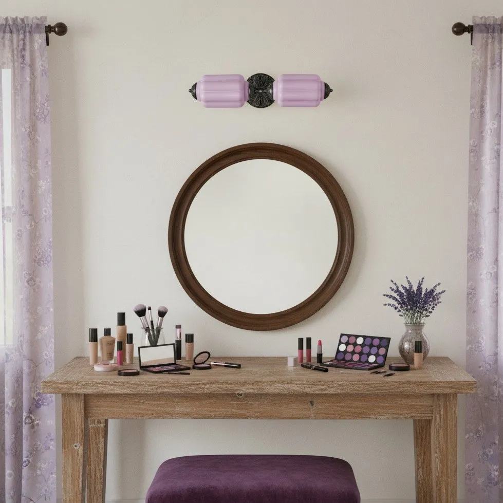 Eloise Pumkin Glass Vanity Sconce KL856