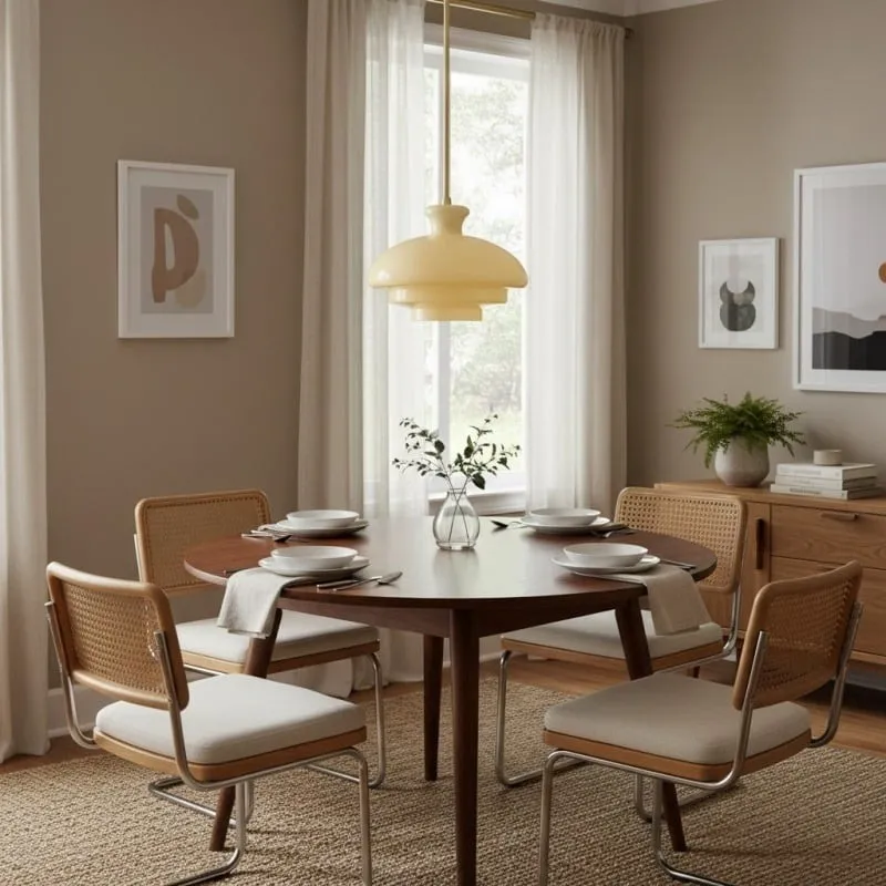 Halovita Elegant Metal Design Glass Pendant Lamp for Living Areas KL2136