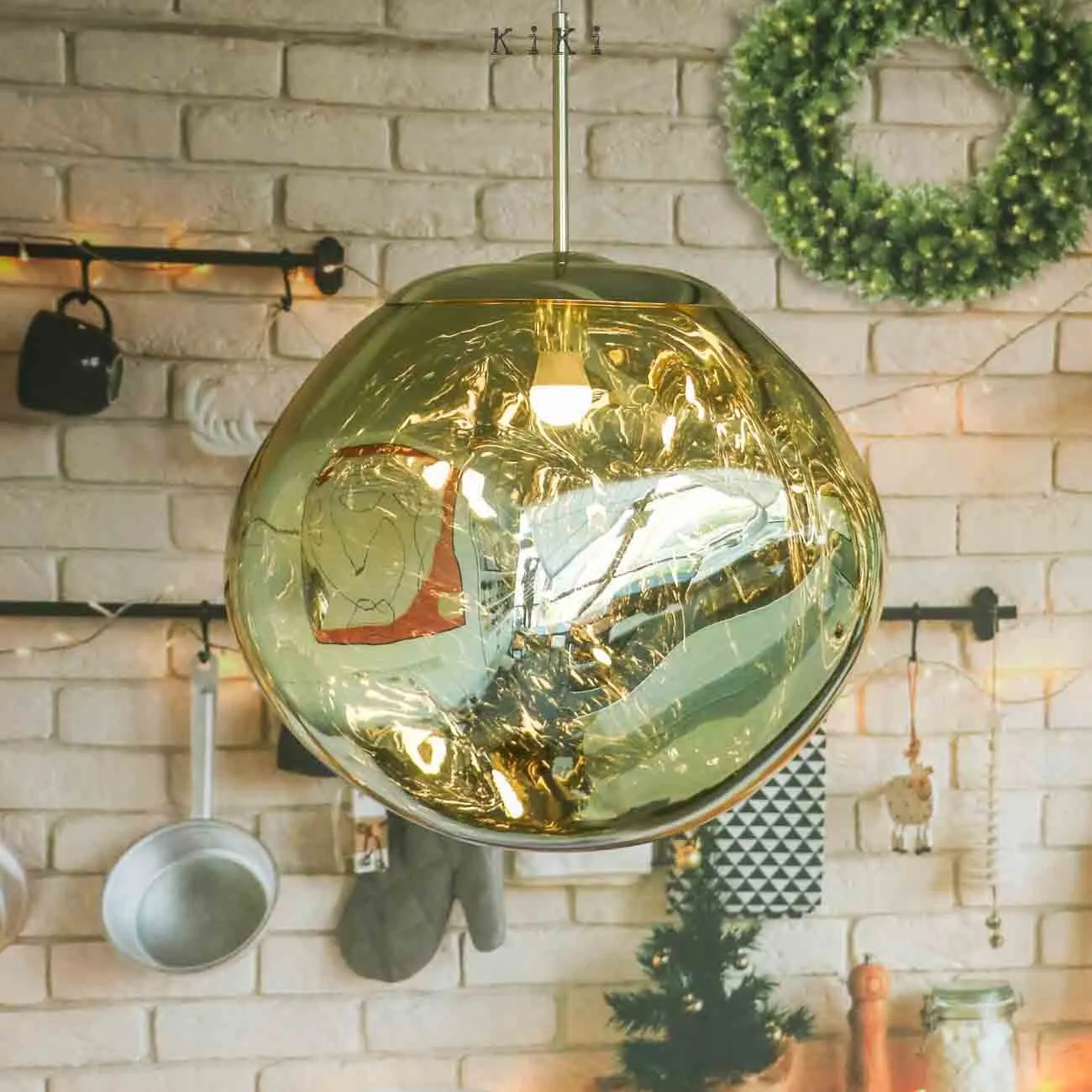 Modern Melt Pendant Light - Fluid Shape Acrylic Pendant Light for Kitchen