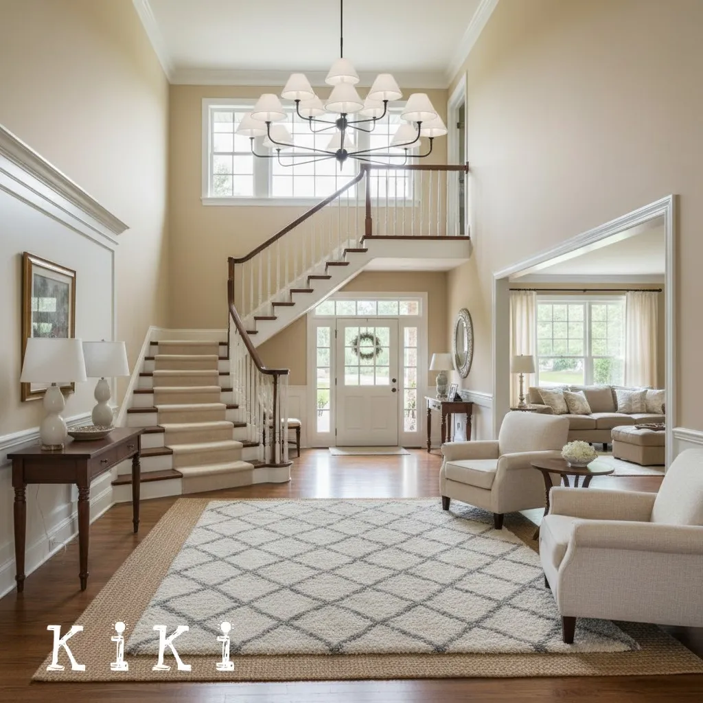 Modern Industrial Metal Chandelier – Luxury Linen Shade Design for Dining or Living Room KL1218