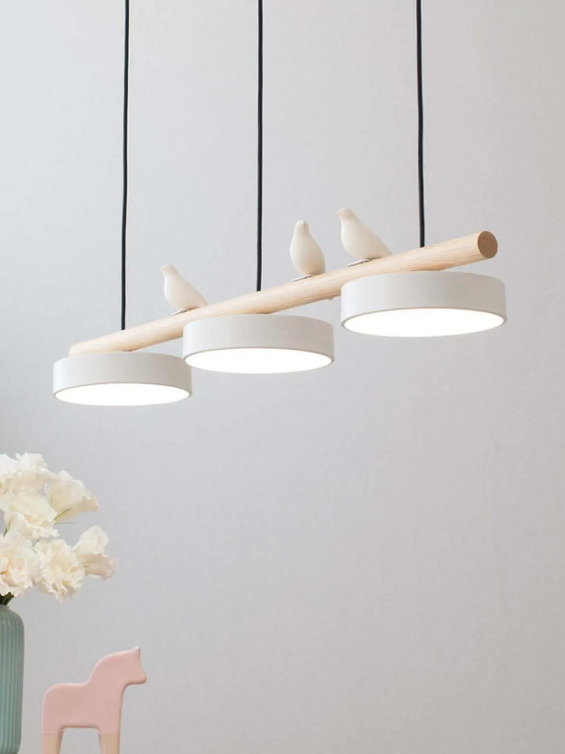 Creative Branch Bird Shaped Pendant Lamp KL864