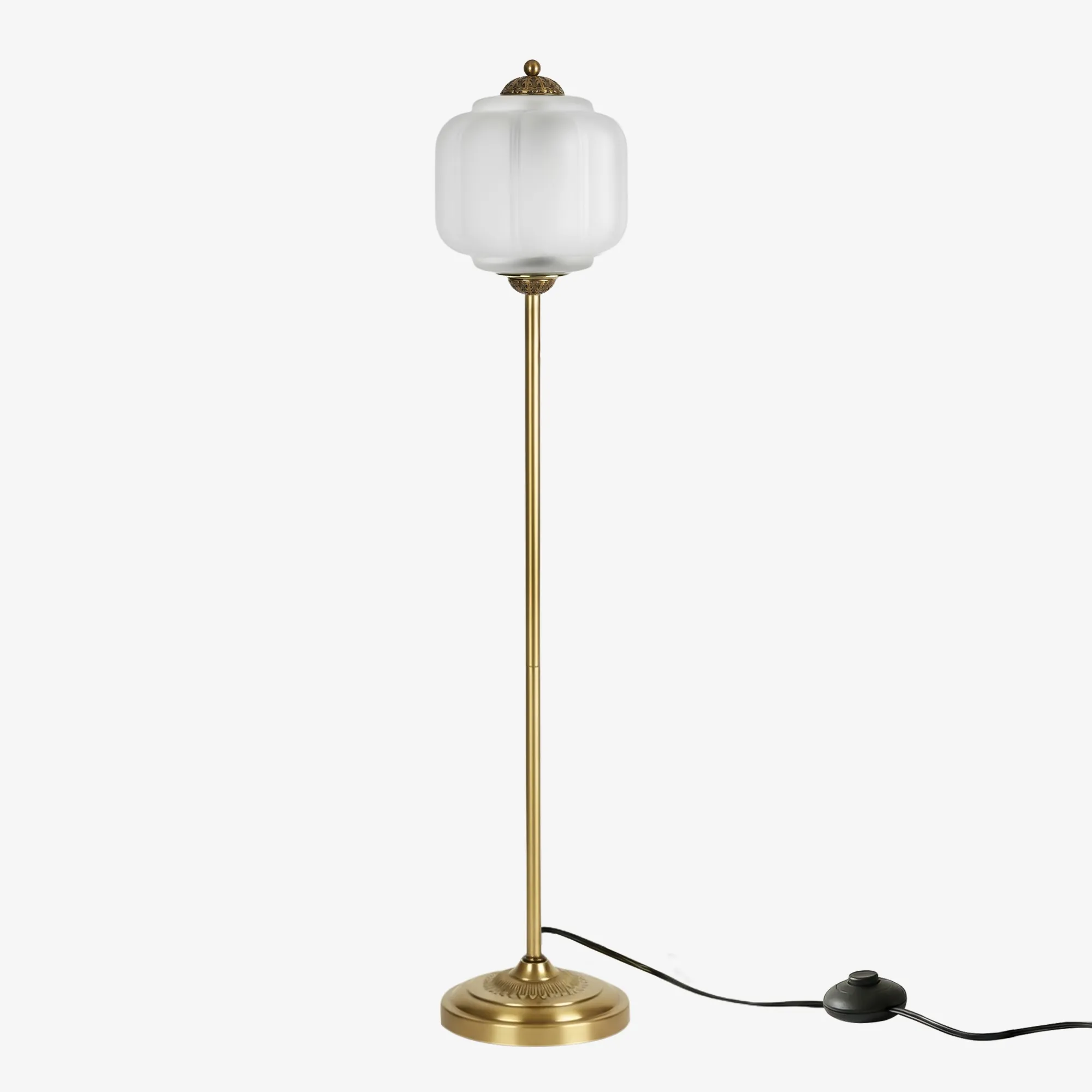 Eloise Artistic Textured Glass Floor Lamp - Elegant Lighting for Bedroom or Interior Space KL2330