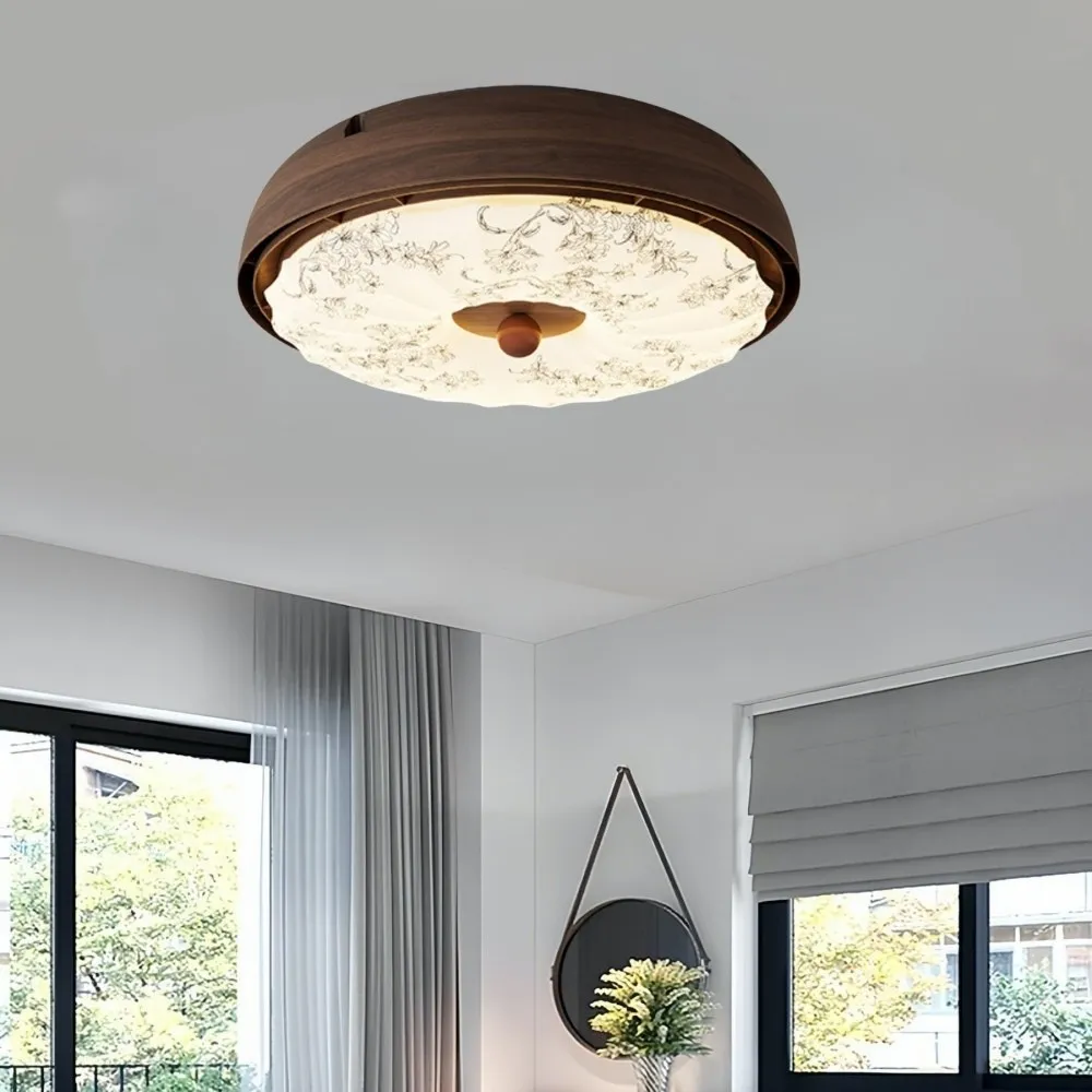 Vintage Bladeless Silent Ceiling Fan Light For Bedroom KL934