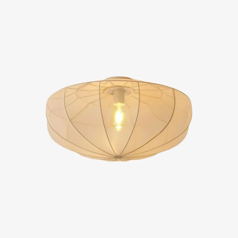 Lumifil Draped Mesh Ceiling Light - Boho Rustic Textured Shade Lamp for Living Room or Bedroom KL1707