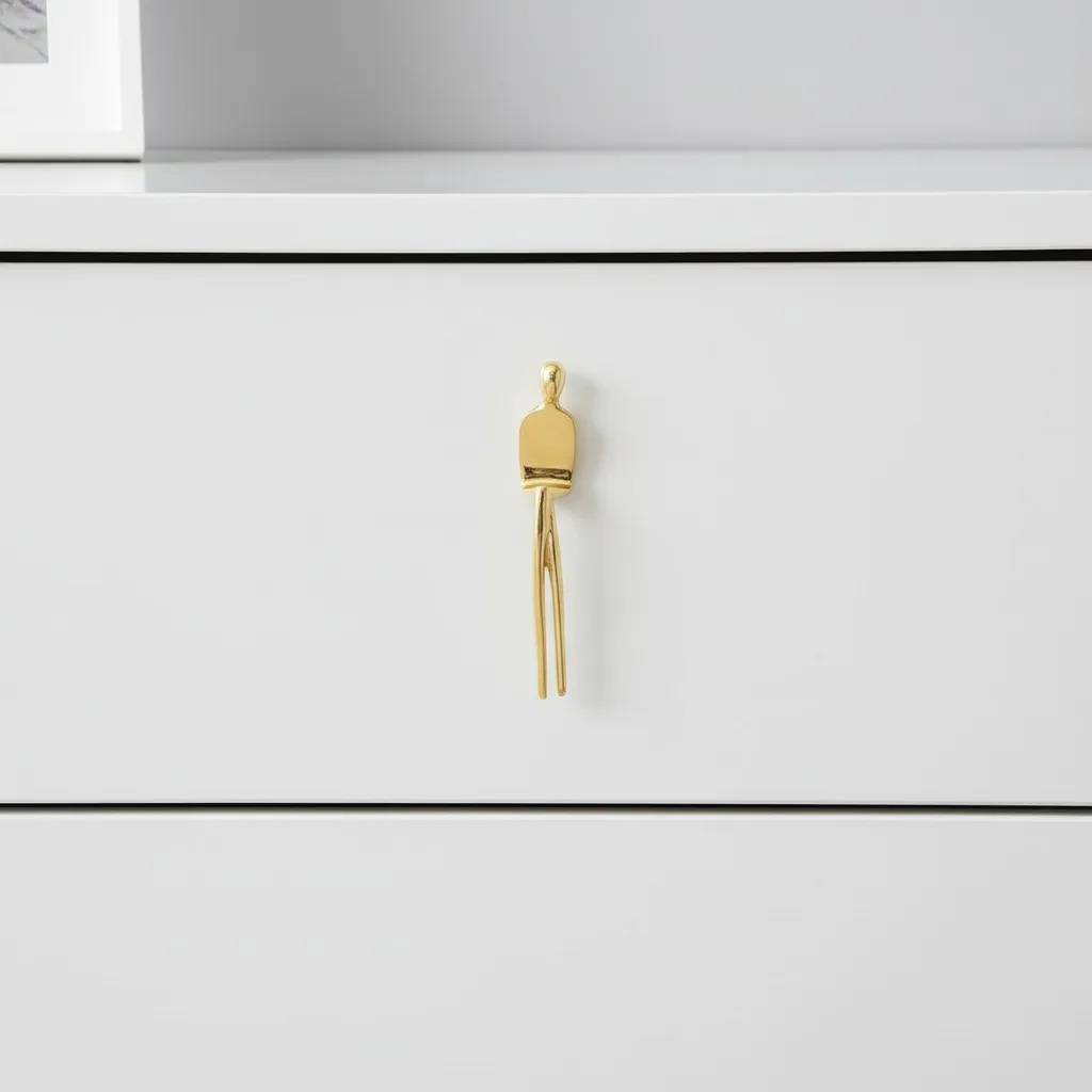 Verlitho Artistic Sculptural Lines Drawer Handle - Nordic Contemporary Design Interior Decor KL2350