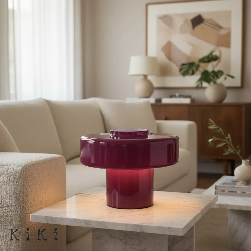 Minimalist Colorful Glass Table Lamp - Modern Style Lamp for Bedside KL2323