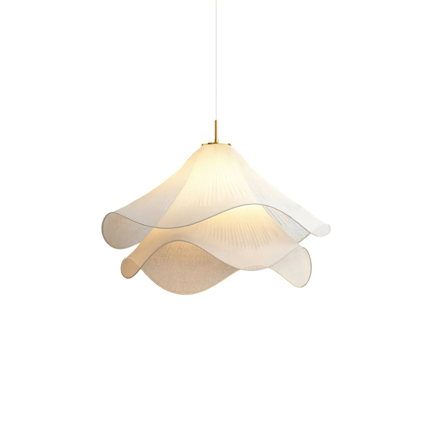 Ethereal Bloom Sculptural Fabric Pendant Light – Modern Floral-Inspired Lighting for Dining & Living Space KL1160