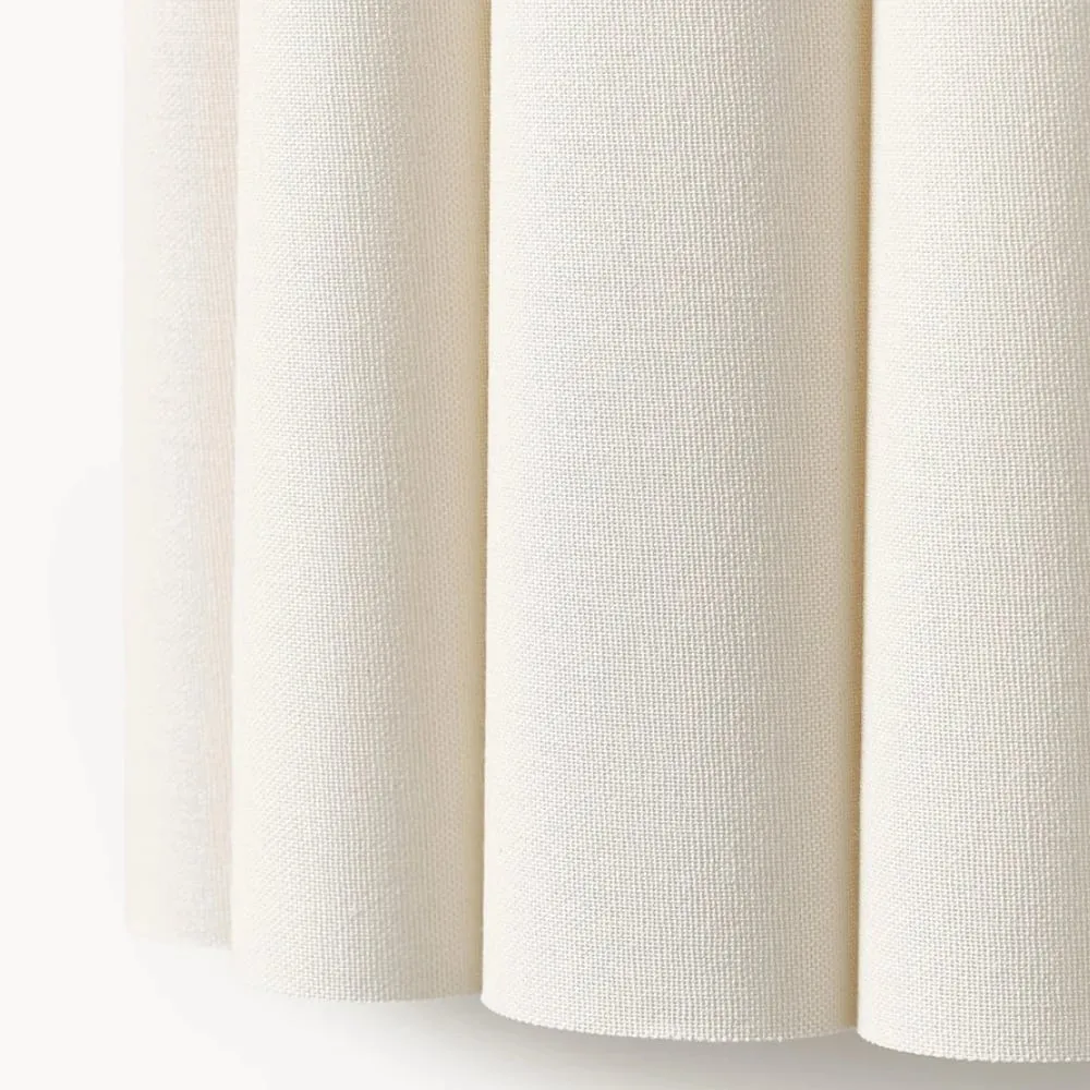 Velura Linen Fold Wall Sconce - Fabric Soft Pleated Design Ambient Lighting for Bedroom or Hallway KL1745