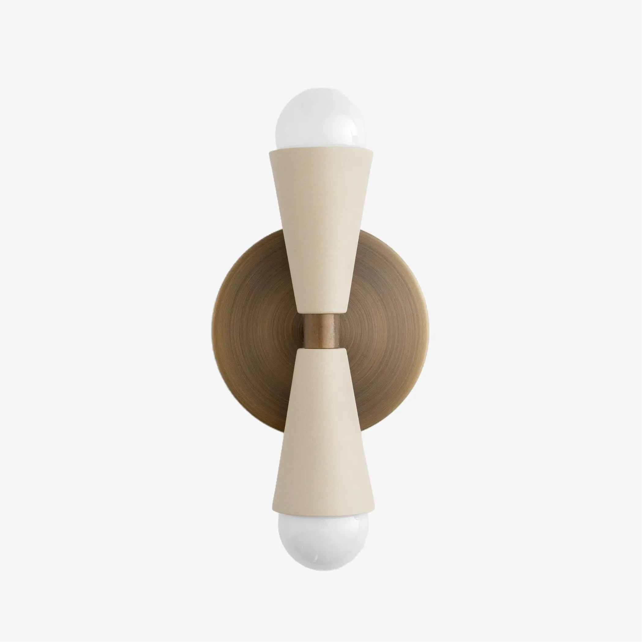 Pyralis Dual Lights Streamlined Metal Wall Lamp - Contemporary Light for Bedroom or Hallway KL1457