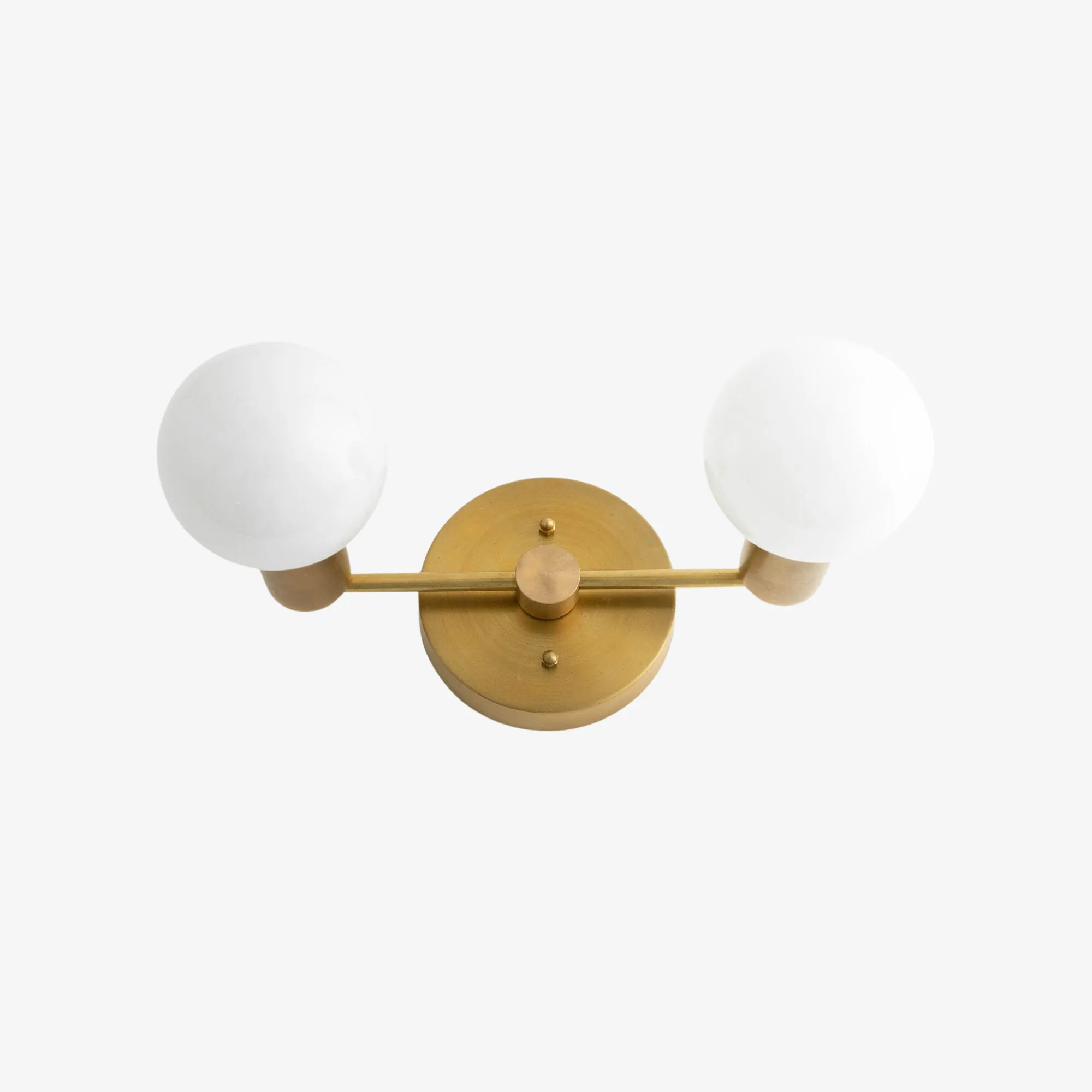 Glorica Glass Vanity Light - Modern Brass Wall Sconce for Bathroom Style KL1422