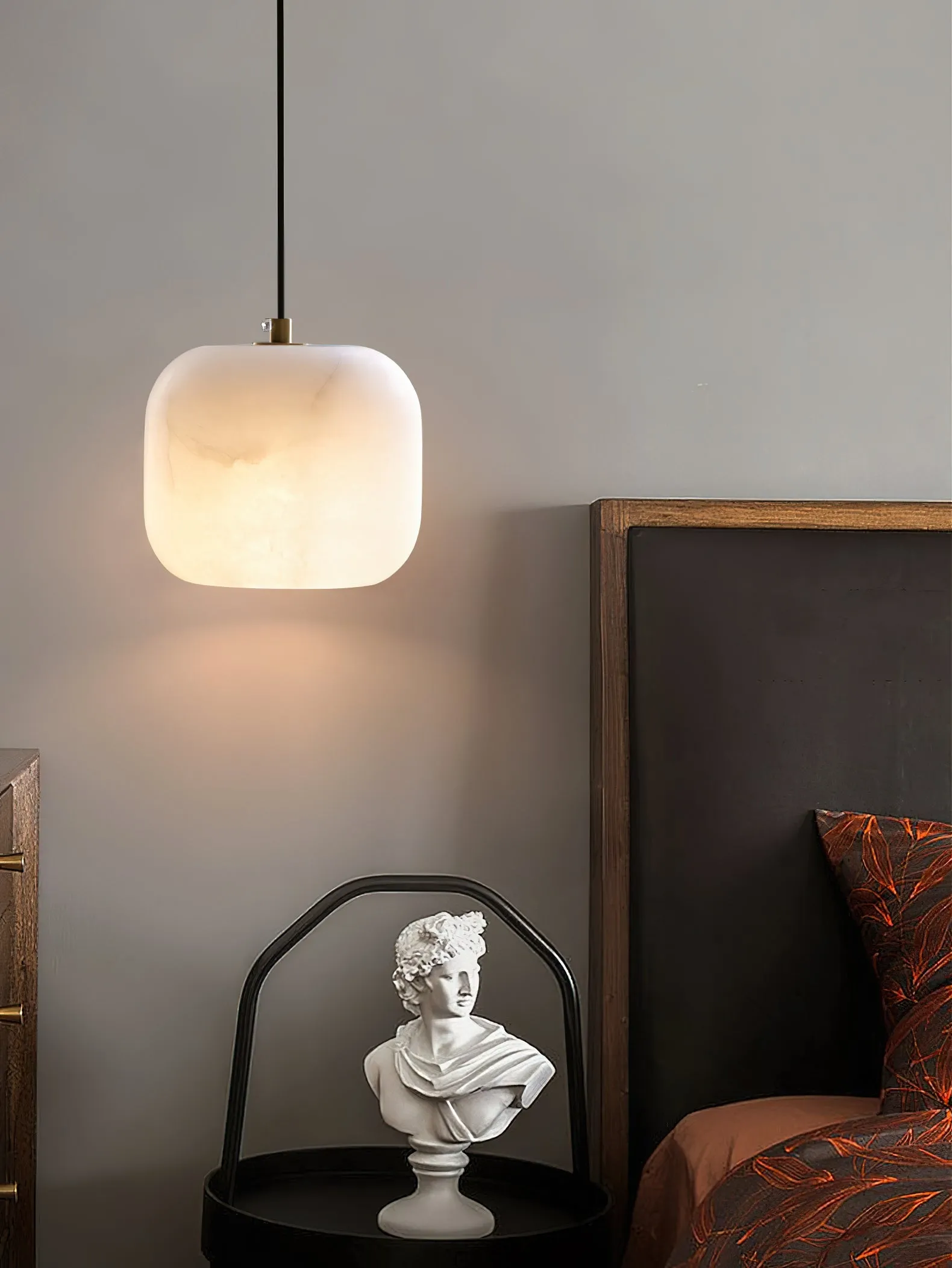 Alabaster Bedside Pendant Light D423