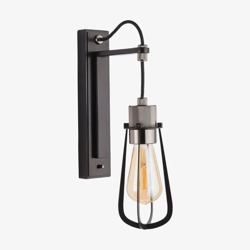 Readium Industrial Metal Wall Sconce - Modern Toggle Switch for Living Room and Study KL1839