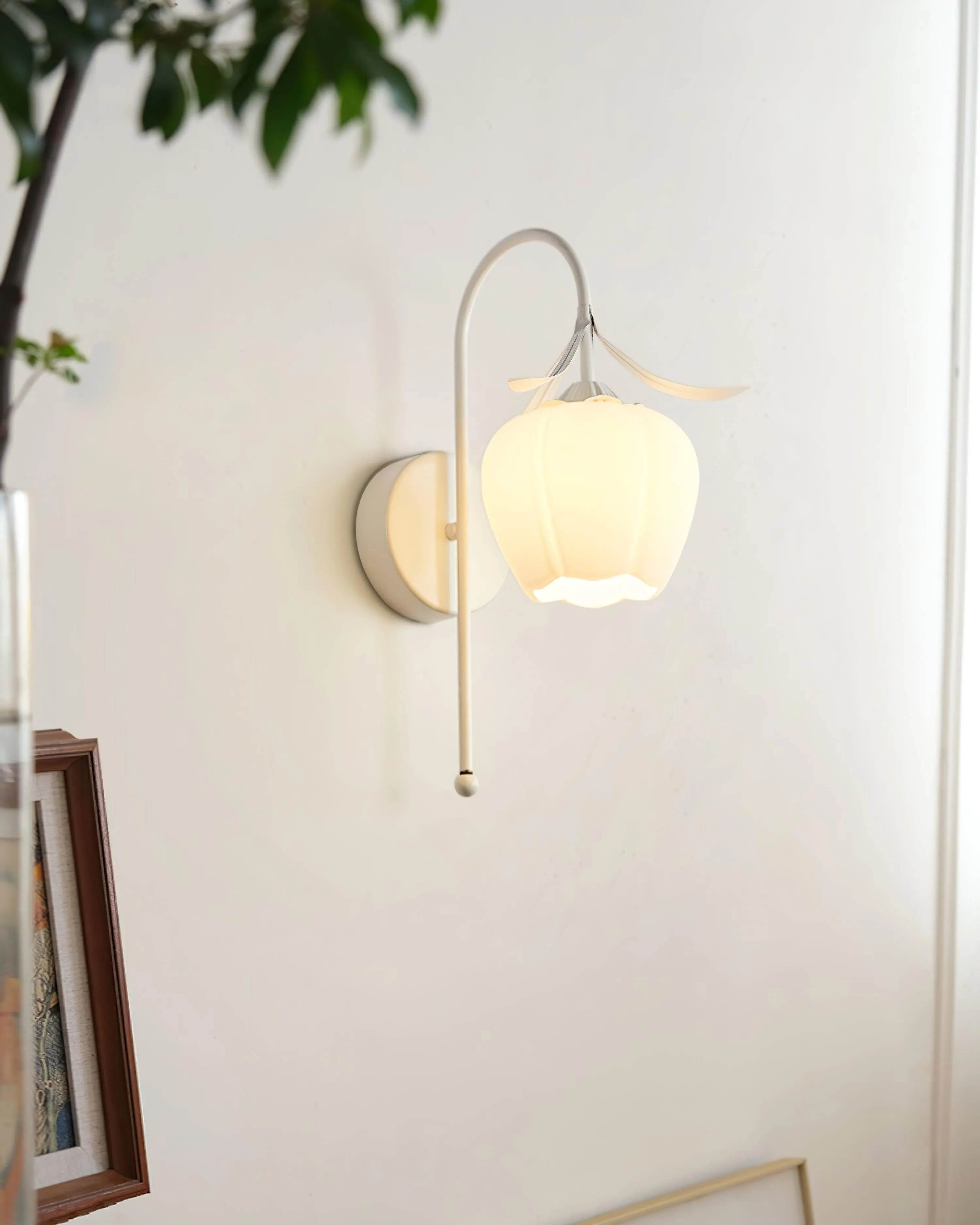 French Cream Style Flower Wall Lamp KL473