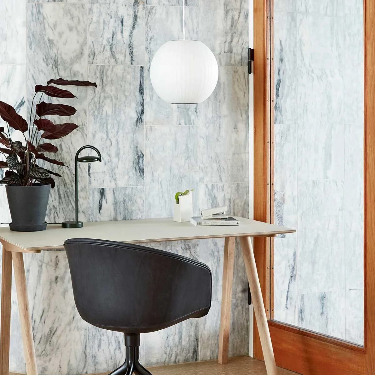 Lightweight Nelson Bubble Pendant Light - Modern Silk Pendant Light for Office or Lounge