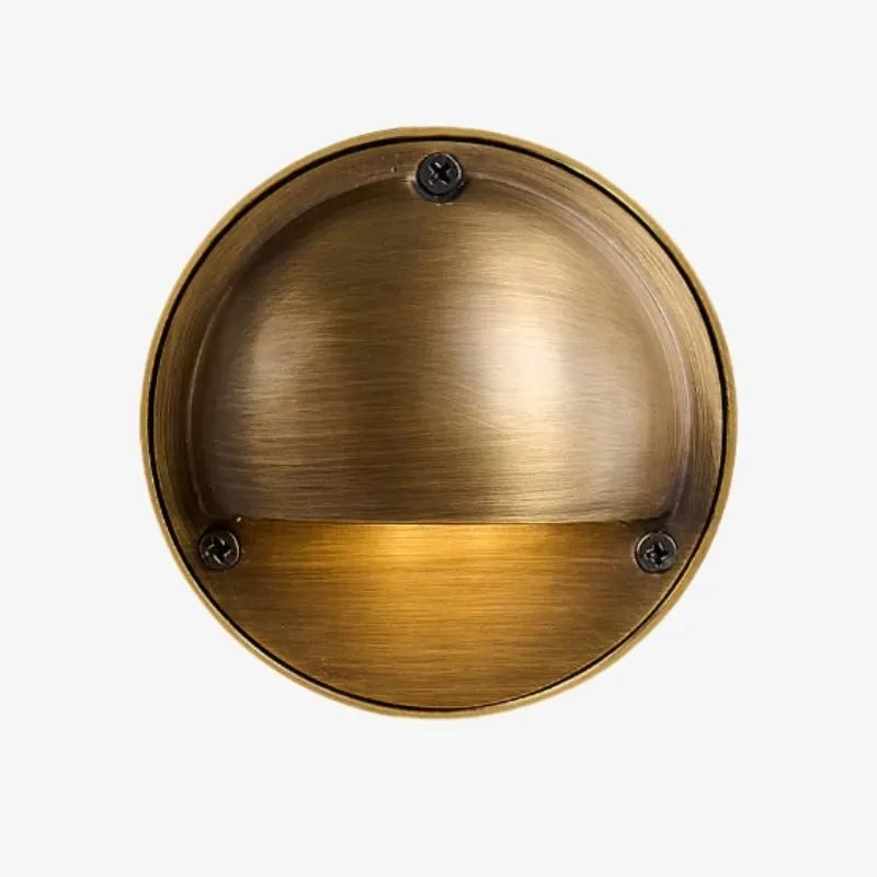 Ardelume Industrial Brass Wall Lamp - Weathered Metal Minimalist Indoor Sconce KL2368