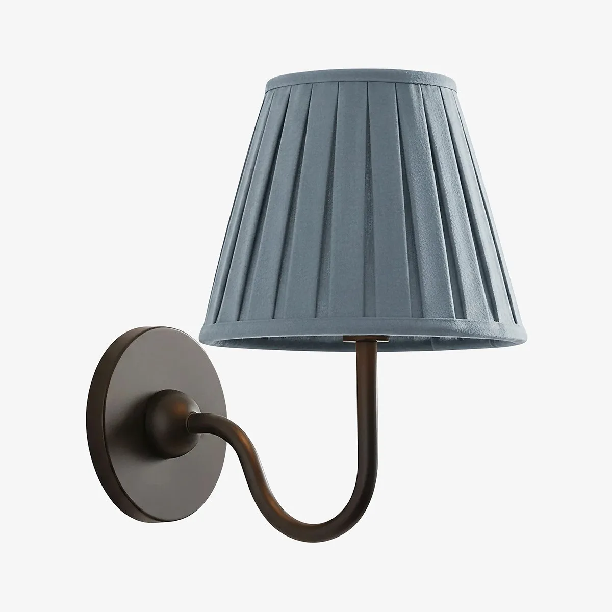 Luvora Vintage Pleated Shade Wall Lamp - Refined Linen Sconce For Bathroom or Corridor KL1272