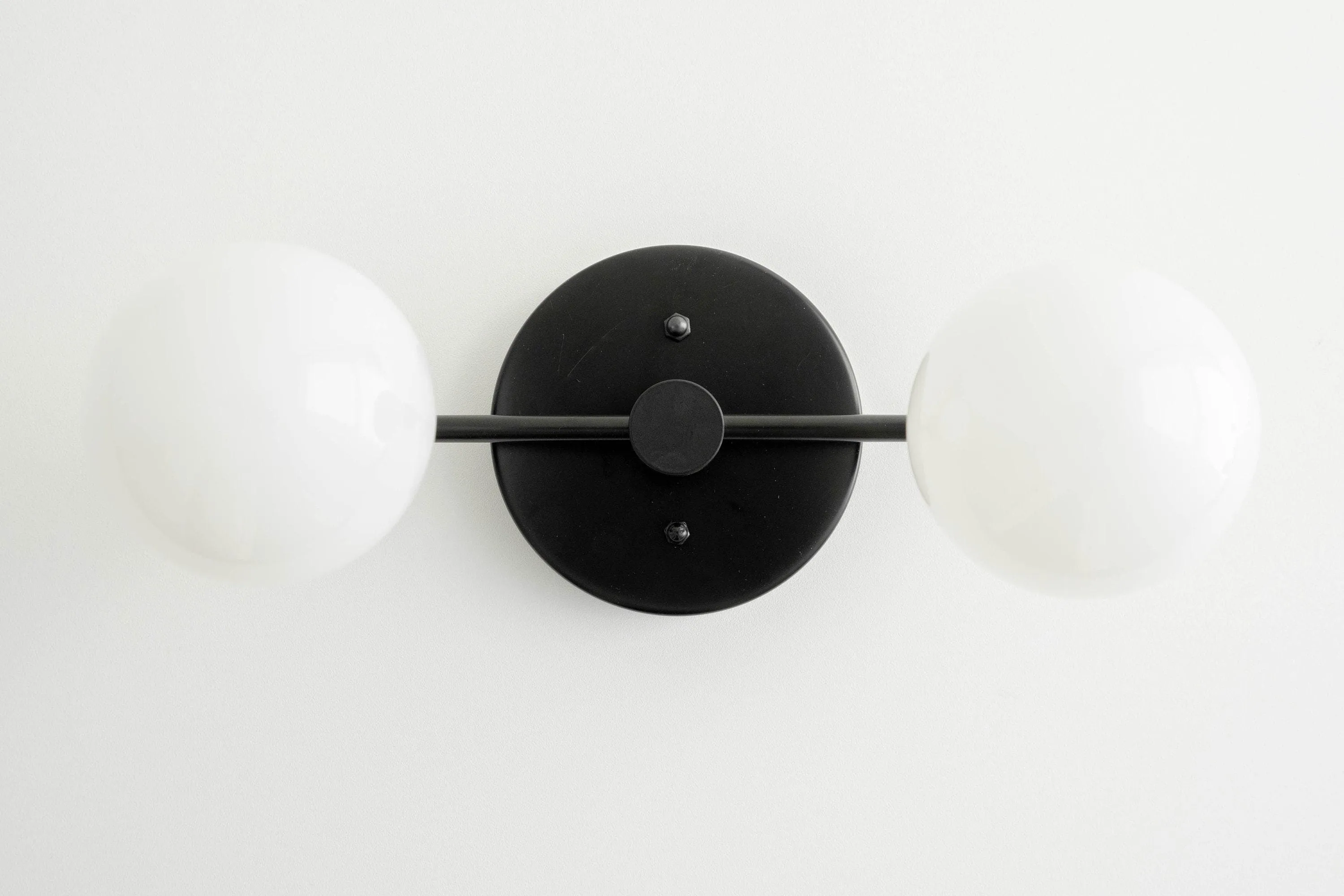 Glorica Glass Vanity Light - Modern Brass Wall Sconce for Bathroom Style KL1422