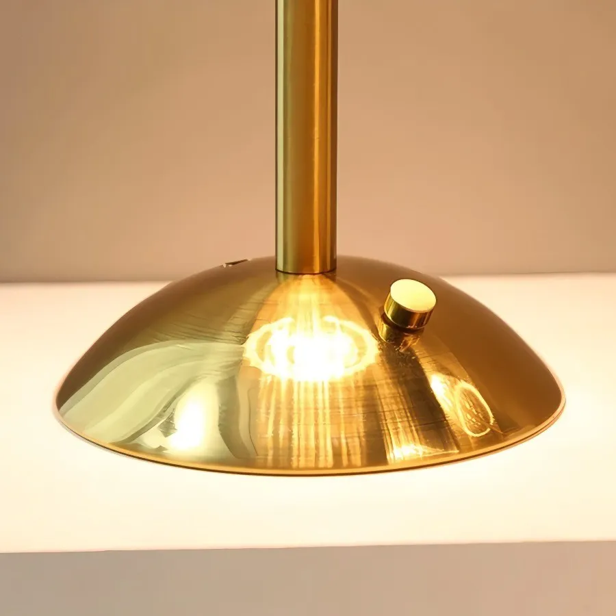 Brass Crystal Cordless Bedside Table Lamp KL72