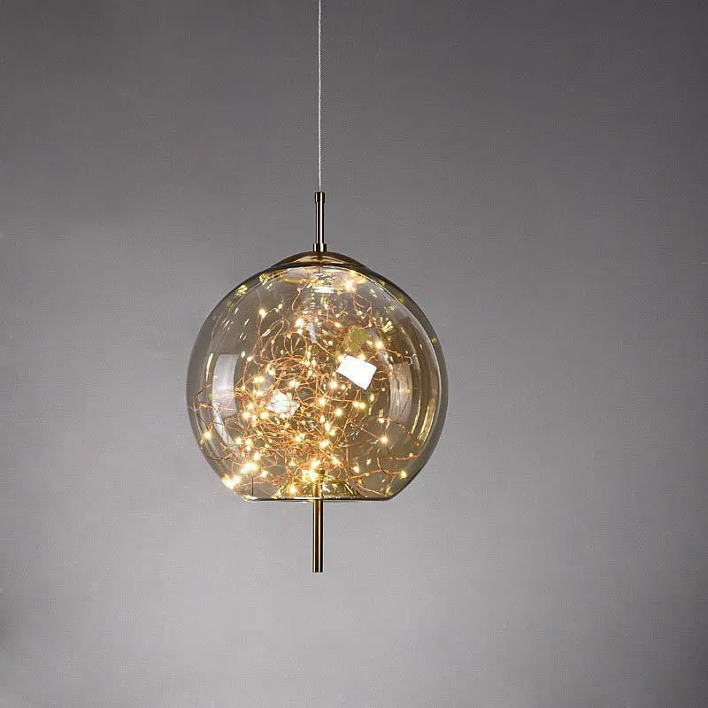 Scandinavian Cylinder Oval Glass Pendant Light KL320